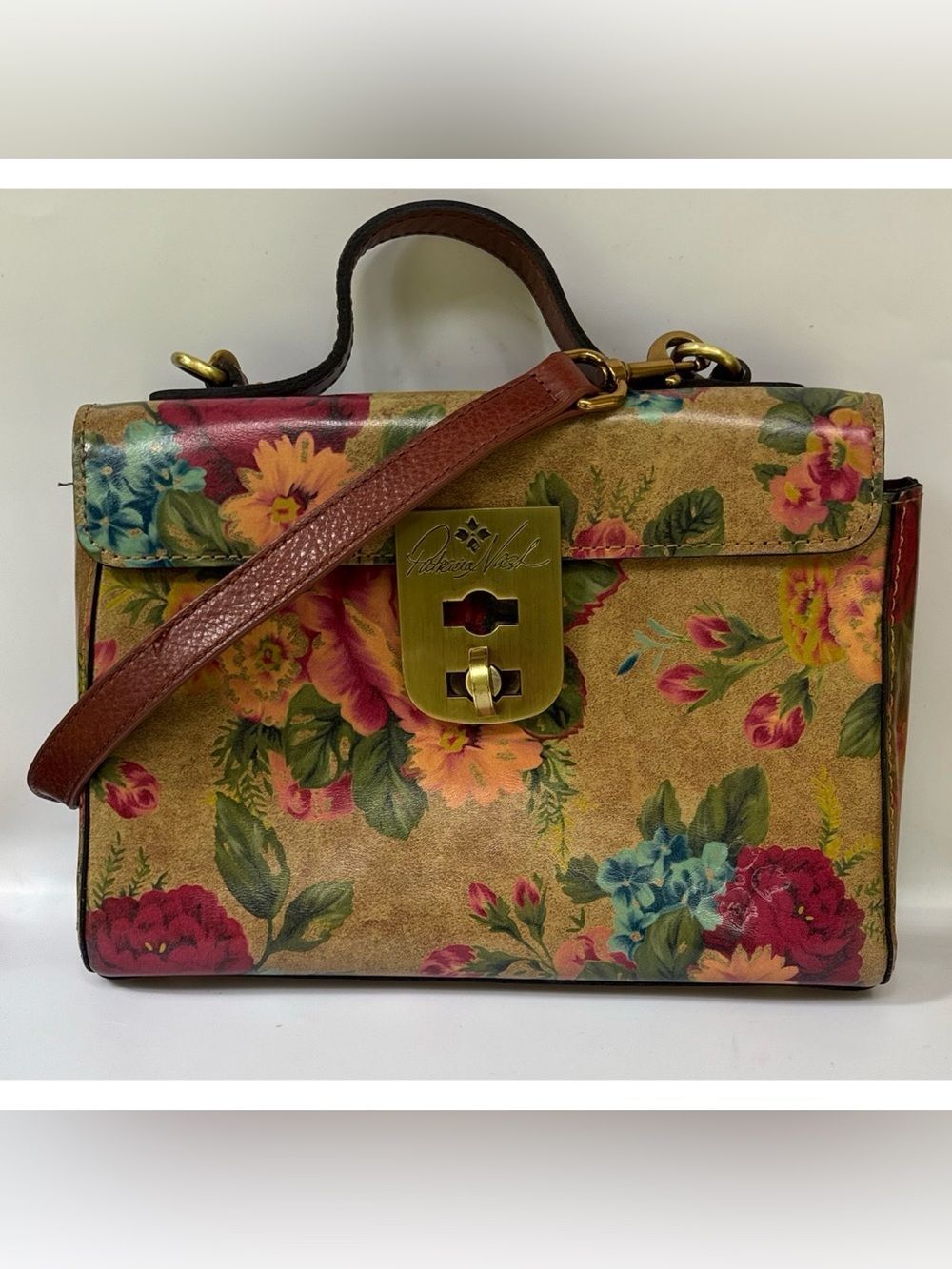 VNT Patricia Nash Carisbrooke Satchel in Victorian Garden - Picture 1 of 12